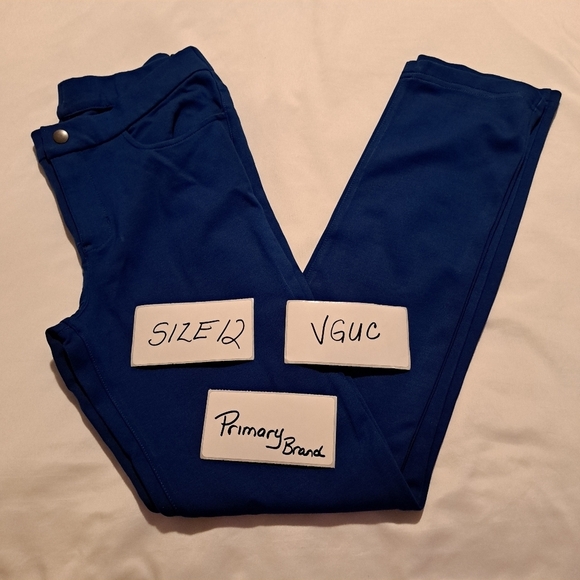 Primary girls size 12 royal blue pants - Picture 1 of 5